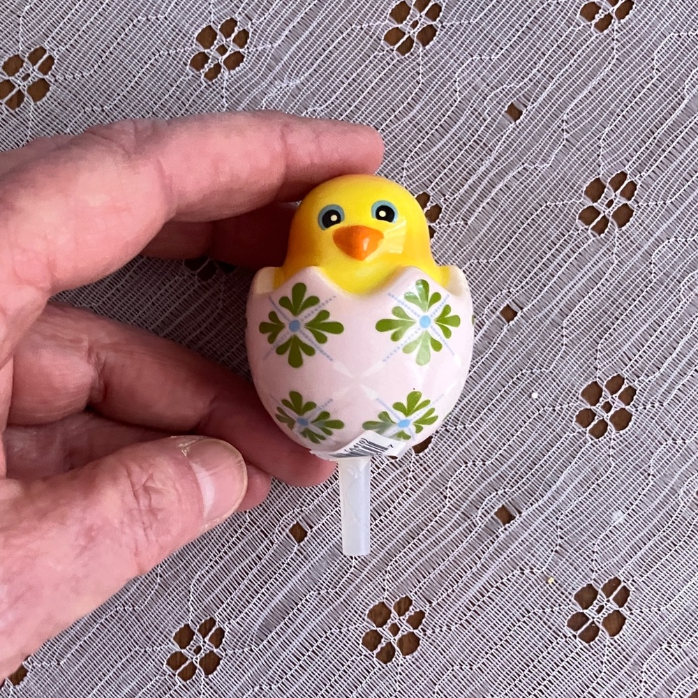 Nora Fleming Yellow Chick with Floral Accents